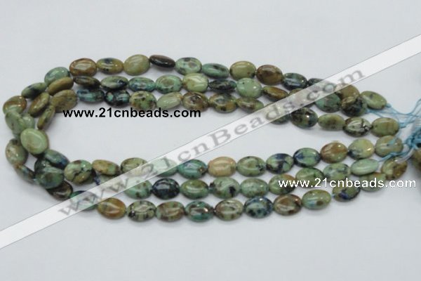 CAZ03 15.5 inches 10*14mm oval natural azurite gemstone beads