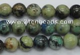 CAZ09 15.5 inches 10mm round natural azurite gemstone beads