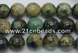 CAZ10 15.5 inches 12mm round natural azurite gemstone beads