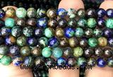 CAZ21 15 inches 6mm round azurite gemstone beads