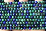 CAZ45 15 inches 4mm round azurite malachite beads wholesale