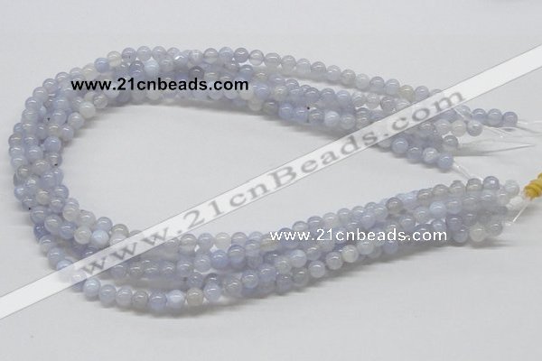 CBC01 15.5 inches 6mm round blue chalcedony beads wholesale