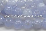 CBC03 15.5 inches 10mm round blue chalcedony beads wholesale