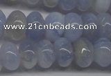 CBC21 15.5 inches 6*10mm rondelle blue chalcedony beads wholesale