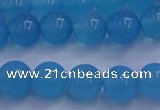 CBC252 15.5 inches 8mm A grade round ocean blue chalcedony beads