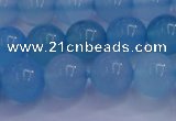CBC254 15.5 inches 12mm A grade round ocean blue chalcedony beads