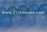 CBC254 15.5 inches 12mm A grade round ocean blue chalcedony beads