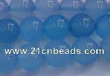 CBC263 15.5 inches 10mm AA grade round ocean blue chalcedony beads