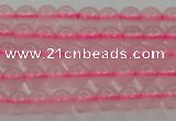 CBC300 15.5 inches 4mm round pink chalcedony beads wholesale