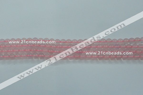 CBC301 15.5 inches 6mm round pink chalcedony beads wholesale