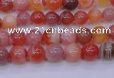 CBC400 15.5 inches 4mm A grade round orange chalcedony beads