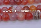 CBC402 15.5 inches 8mm A grade round orange chalcedony beads