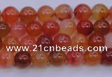 CBC410 15.5 inches 4mm AA grade round orange chalcedony beads