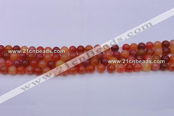 CBC413 15.5 inches 10mm AA grade round orange chalcedony beads