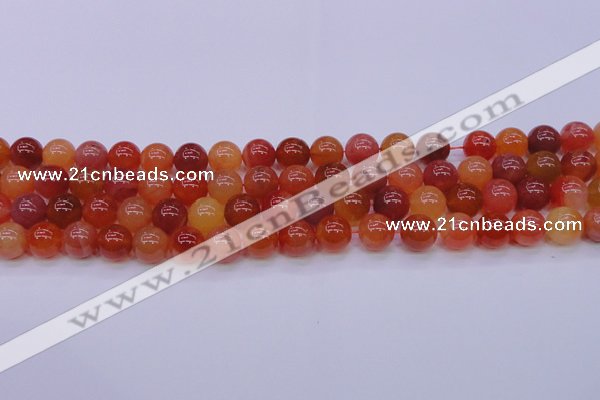 CBC415 15.5 inches 14mm AA grade round orange chalcedony beads