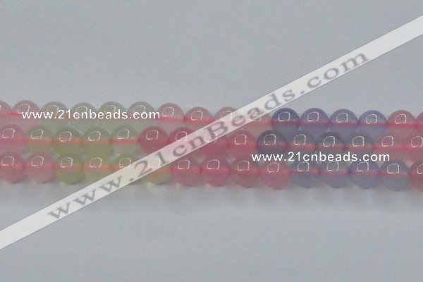 CBC422 15.5 inches 8mm round mixed chalcedony beads wholesale