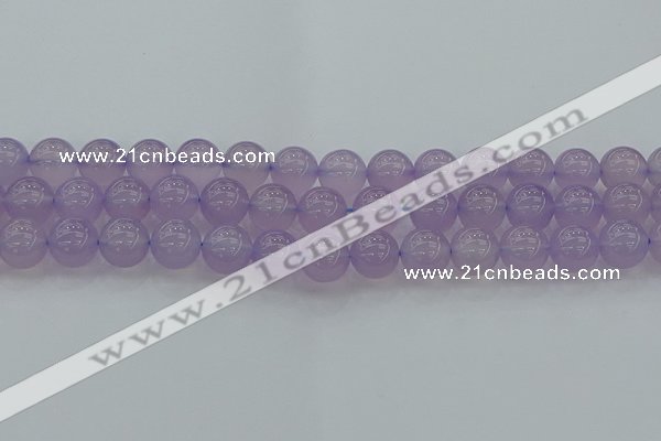 CBC433 15.5 inches 12mm round purple chalcedony beads wholesale