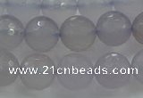 CBC438 15.5 inches 12mm faceted round purple chalcedony beads