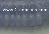 CBC442 15.5 inches 6*10mm rondelle blue chalcedony beads