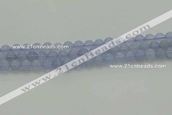 CBC452 15.5 inches 8mm round blue chalcedony beads wholesale