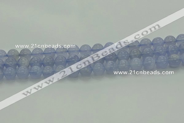 CBC453 15.5 inches 10mm round blue chalcedony beads wholesale