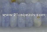 CBC472 15.5 inches 6*10mm rondelle blue chalcedony beads