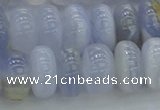 CBC473 15.5 inches 7*12mm rondelle blue chalcedony beads