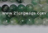 CBC700 15.5 inches 4mm faceted round African green chalcedony beads