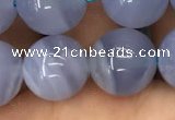 CBC723 15.5 inches 12mm round blue chalcedony gemstone beads