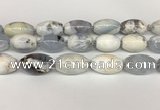 CBC782 15.5 inches 18*30mm rice blue chalcedony beads