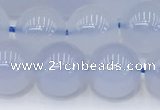 CBC818 15.5 inches 10mm round blue chalcedony gemstone beads