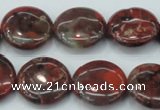 CBD06 15.5 inches 20mm flat round brecciated jasper gemstone beads