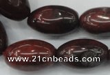 CBD11 15.5 inches 15*25mm rice brecciated jasper gemstone beads