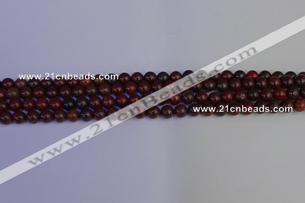 CBD350 15.5 inches 4mm round poppy jasper beads wholesale