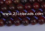 CBD351 15.5 inches 6mm round poppy jasper beads wholesale