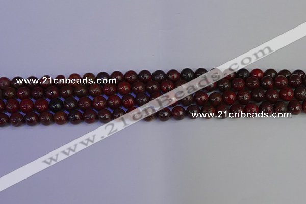 CBD351 15.5 inches 6mm round poppy jasper beads wholesale