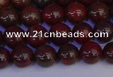 CBD352 15.5 inches 8mm round poppy jasper beads wholesale