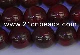 CBD355 15.5 inches 14mm round poppy jasper beads wholesale