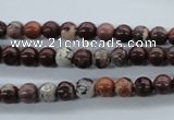 CBD60 15.5 inches 6mm round brecciated jasper gemstone beads