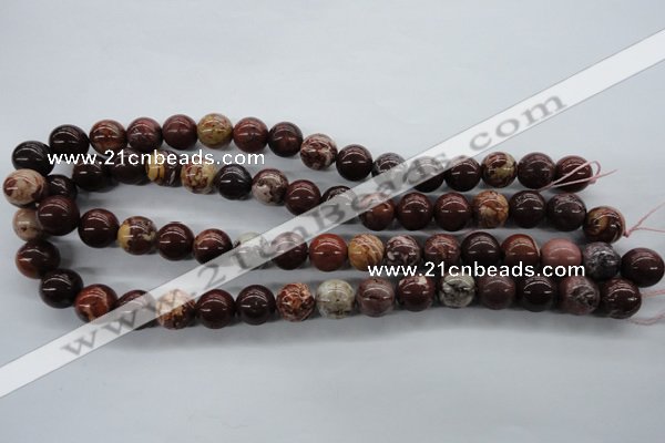 CBD63 15.5 inches 12mm round brecciated jasper gemstone beads