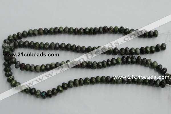 CBG04 15.5 inches 6*10mm rondelle bronze green gemstone beads