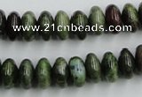 CBG05 15.5 inches 6*12mm rondelle bronze green gemstone beads