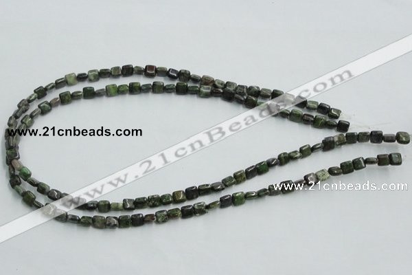 CBG16 15.5 inches 6*6mm square bronze green gemstone beads wholesale