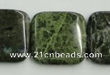 CBG18 15.5 inches 30*30mm square bronze green gemstone beads wholesale