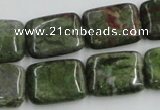 CBG20 15.5 inches 15*20mm rectangle bronze green gemstone beads