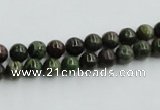 CBG22 15.5 inches 4mm round bronze green gemstone beads wholesale