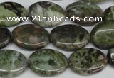 CBG30 15.5 inches 13*18mm oval bronze green gemstone beads