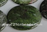 CBG32 15.5 inches 30*40mm oval bronze green gemstone beads