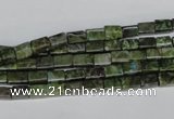 CBG76 15.5 inches 4*6mm cuboid bronze green gemstone beads