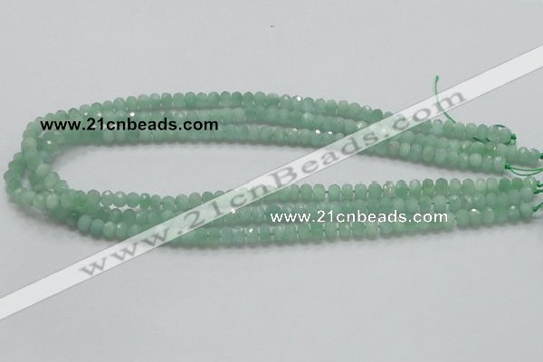 CBJ01 15.5 inches 4*6mm faceted rondelle jade beads wholesale